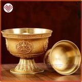  Chén Đồng Cúng Dường Mật Tông [Kim Cương Hỷ Lạc] Cỡ Đại 