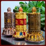  Kinh Luân Liên Hoa Đại Luân Kinh Luân Xoay [Kim Cương Hỷ Lạc] Đồ Thờ Mật Tông 70cm 