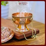  Lư Xông Đồng Có Dây Xích Nepal [Kim Cương Hỷ Lạc] 10x14cm 