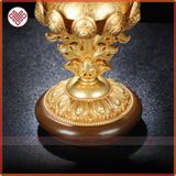  Bát Cát Tường Mật Tông [Kim Cương Hỷ Lạc] Đồng Mạ V.À.N.G Cao 16 Cm 