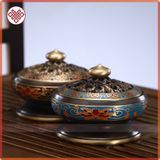  Lư Hương Đốt Trầm Lư Xông Trầm [Kim Cương Hỷ Lạc] Bằng Đồng 