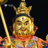  Tượng Tài Bảo Thiên Vương Mật Tông [Kim Cương Hỷ Lạc] Đồng Vẽ Màu 