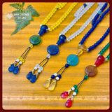  Chuỗi Niệm Phật Lưu Ly 108 Hạt, Vòng Chuỗi Đeo Tay [Kim Cương Hỷ Lạc] Nhiều Màu Phong Thủy - 8mm 