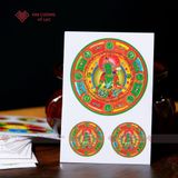  Miếng Dán Tâm Om , Tara Xanh Mật Tông [Kim Cương Hỷ Lạc] 
