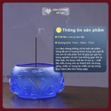  Lư Cắm Nhang Lưu Ly, Lư Cắm Hương Cao Cấp [Kim Cương Hỷ Lạc] Bát Nhang Lưu Ly, Lư Cắm Nhang Bàn Thờ 