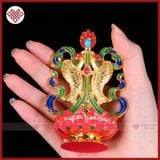  Bát Cát Tường Hợp Kim [Kim Cương Hỷ Lạc] Vẽ Màu 10Cm 