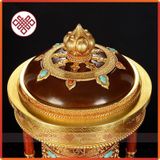  Kinh Luân Điện Phong Thủy Để Bàn - Bánh Xe Mani Mật Tông [Kim Cương Hỷ Lạc] Cẩn Đá Cao Cấp 