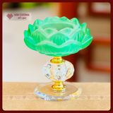  Chân Đèn Nến Bơ Lưu Ly, Đế Nến Hoa Sen Cúng Phật [Kim Cương Hỷ Lạc] Đa Dạng Màu Sắc 