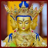  Tôn Tượng Phật Đảnh Tôn Thắng, Tượng Phật Đảnh [Kim Cương Hỷ Lạc] Đồng Mạ Vàng 47Cm 