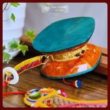  Trống Damaru [Kim Cương Hỷ Lạc] Xuất Xứ Nepal 12x7cm 