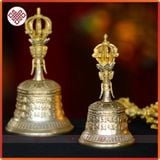  Chuông Cầm Tay Mật Tông [Kim Cương Hỷ Lạc] 9 Chấu Mạ Bạc 