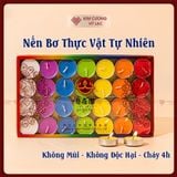  Nến Bơ Xịn - Nến Bơ Cúng Phật Cao Cấp [Kim Cương Hỷ Lạc] Nến Bơ Tự Nhiên An Toàn Cháy 4h Không Khói 