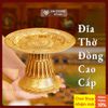  Đĩa Thờ Bằng Đồng, Đĩa Đựng Hoa Quả Ban Thờ [Kim Cương Hỷ Lạc] Đĩa Cúng, Đĩa Thờ Hoa Quả Bằng Đồng 