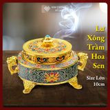  Lư Hương Đốt Trầm Lư Xông Trầm Hương Mật Tông [Kim Cương Hỷ Lạc] Mẫu Mới Size Lớn 