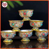  Chén Cúng Dường Mật Tông [Kim Cương Hỷ Lạc] Nepal 