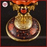  Bát Cát Tường Mật Tông [Kim Cương Hỷ Lạc] Đồng Vẽ Màu Bộ 8 Cái 18Cm 