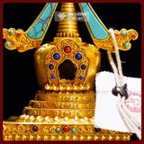  Bảo Tháp Giác Ngộ Đồng Nepal Cao Cấp [Kim Cương Hỷ Lạc] Chạm Khắc Tinh Xảo, Binh An, May Mắn,Lợi Lạc 