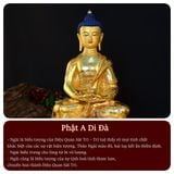  Tượng Phật A Di Đà Mật Tông [Kim Cương Hỷ Lạc] Nepal 33Cm 