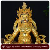  Tượng Hoàng Thần Tài Dzambala Mật Tông [Kim Cương Hỷ Lạc] Nepal 33Cm 