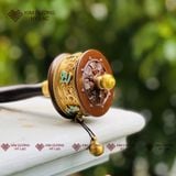  Kinh Luân Cầm Tay Đồng Chạm Khắc Chữ Nổi Chú Om Mani Padme Hum [Kim Cương Hỷ Lạc] 