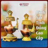  Bình Sái Tịnh Mật Tông [Kim Cương Hỷ Lạc] - Chất Liệu Đồng Vẽ Màu Kích Thước 23cm 