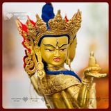  Tôn Tượng Phật Đảnh Tôn Thắng Đài Loan [Kim Cương Hỷ Lạc] Đồng Mạ Vàng Đài Loan 32Cm 