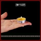  Nến Bơ Thực Vật Không Khói 100 Viên, Nến Xin Xin Hong An Toàn [Kim Cương Hỷ Lạc] 1 - 2 - 4 Giờ 