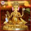  Tượng Ganesha Mật Tông [ Kim Cương Hỷ Lac ] Nepal Đồng Mạ Vàng 30Cm 