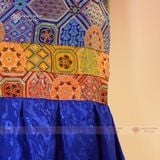  Lọng Sắc Trang Trí Ban Thờ Mật Tông [Kim Cương Hỷ Lạc] Gấm Ngũ Sắc 