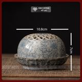  Lư Gốm Xông Trầm Hương - Lư Đốt Trầm, Lư Xông [Kim Cương Hỷ Lạc] Lư Gốm Sứ Cao Cấp Họa Tiết Đẹp 