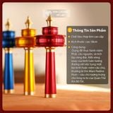  Kinh Luân Cầm Tay Om Mani Pad Me Hum [Kim Cương Hỷ Lạc] Hợp Kim Cao Cấp Lõi Chú Microflim 