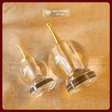  Tháp Xá Lợi Hợp Kim Thủy Tinh Cao Cấp [Kim Cương Hỷ Lạc] Độ Trong Suốt Cao Kích Thước Nhỏ Gọn 