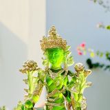  Tượng Tara Xanh Mật Tông [Kim Cương Hỷ Lạc] Lưu Ly 