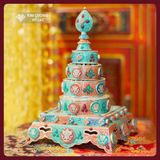  Tháp Mandala Cúng Dường, Bộ Tháp Mandala [Kim Cương Hỷ Lạc] Tháp Mandala Chế Tác Thủ Công Nepal 