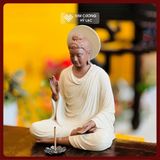  Tượng Đức Phật Thích Ca Mâu Ni, Tượng Phật Gốm [Kim Cương Hỷ Lạc] Chất Liệu Gốm Tử Sa 15 - 30cm 