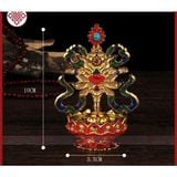  Bát Cát Tường Hợp Kim [Kim Cương Hỷ Lạc] Vẽ Màu 10Cm 