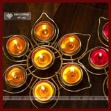  Nến Bơ Thực Vật Không Khói 100 Viên, Nến Xin Xin Hong An Toàn [Kim Cương Hỷ Lạc] 1 - 2 - 4 Giờ 