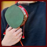  Trống Damaru Mật Tông [Kim Cương Hỷ Lạc] Xuất Xứ Nepal 12x7cm 