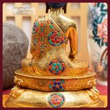  Tượng Phật Thích Ca Mâu Ni Đồng Mạ Vàng [ Kim Cương Hỷ Lạc] Tượng Thích Ca Thủ Công Nepal- Hàng Hiếm 