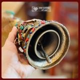 Bộ Chuông Chùy Nepal - Pháp Khí Mật Tông [Kim Cương Hỷ Lạc] Bộ Chuông Chùy Cẩn Đá Thạch Anh Nepal 