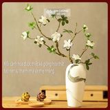  Cành Hoa Đỗ Quyên Lụa Giả-Hoa Lụa Đẹp [Kim Cương Hỷ Lạc] Cành Hoa Giả Uốn Dẻo Trang Trí Nhà Cửa 