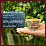  Chén Cúng Dường Nước Hợp Kim Bọc Đá [Kim Cương Hỷ Lạc] Chén Cúng Dường Mật Tông Cao Cấp 