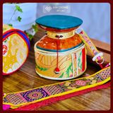  Trống Damaru [Kim Cương Hỷ Lạc] Xuất Xứ Nepal 12x7cm 