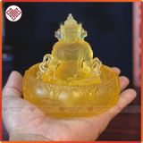  Bộ Tượng Hoàng Thần Tài Zambala Mật Tông [Kim Cương Hỷ Lạc] Lưu Ly 10Cm 