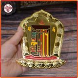  Biểu Tượng Kalachakra Dán Trang Trí Ban Thờ Mật Tông [Kim Cương Hỷ Lạc] Nhựa 15Cm 