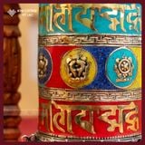  Kinh Luân Treo Tường Nepal - Nhiều Mẫu [ Kim Cương Hỷ Lạc] Kinh Luân Thủ Công Nepal, Dùng Treo Tường 