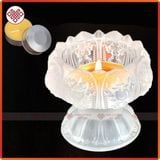  Đế Nến, Chân Đèn Nến Bơ Lưu Ly Bát Cát Tường [Kim Cương Hỷ Lạc] 7 Màu 