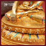  Tượng Phật Thích Ca Mâu Ni Đồng Mạ Vàng [ Kim Cương Hỷ Lạc] Tượng Thích Ca Thủ Công Nepal- Hàng Hiếm 