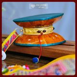  Trống Damaru [Kim Cương Hỷ Lạc] Xuất Xứ Nepal 12x7cm 