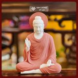 Tượng Đức Phật Thích Ca Mâu Ni, Tượng Phật Gốm [Kim Cương Hỷ Lạc] Chất Liệu Gốm Tử Sa 15 - 30cm 